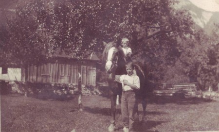 Frümsen oder Sax Postkarte abgeschickt 1949