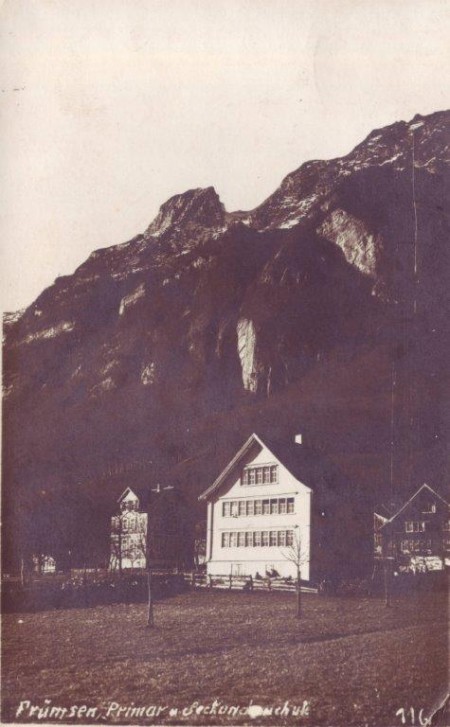 Frümsen Postkarte abgeschickt 1925