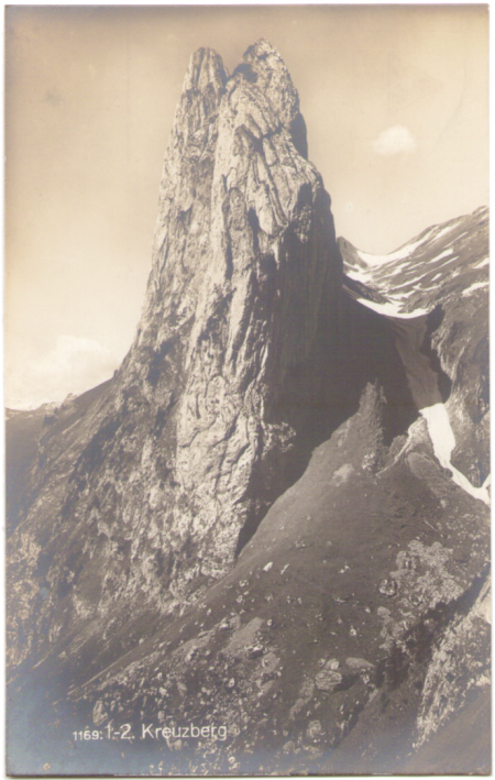 Der erste und zweite Kreuzberg um das Jahr 1910. Fotograf: Max Frei (†1914), St. Gallen, Nr. 1169