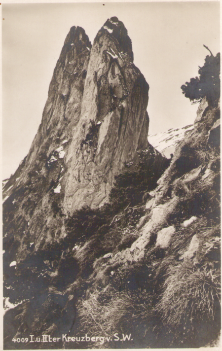 Der erste und zweite Kreuzberg um das Jahr 1920. Fotograf: Hans Gross (1889-1942), St. Gallen, Nr. 4009