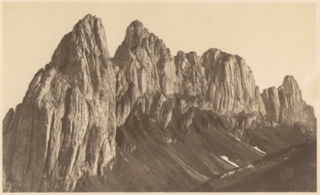 Die Kreuzberge von der Saxer Lücke um das Jahr 1920. Fotograf: Jean Gaberell (1887-1949), Nr. 5149