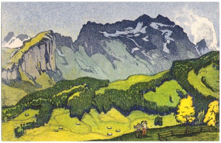 Säntis vom Hirschberg um 1910