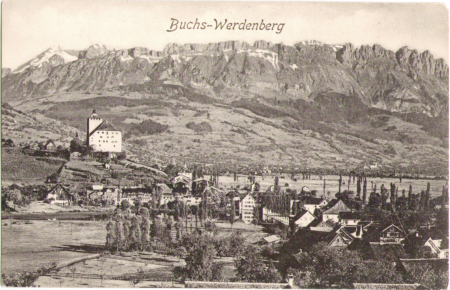 Buchs-Werdenberg um das Jahr 1910