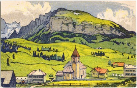 Brülisau mit Ebenalp um 1910