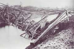 Zusammenbruch Salezer Brücke - Herkunft Foto unbekannt
