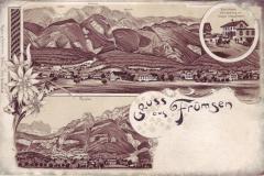 Frümsen Postkarte abgeschickt 1926